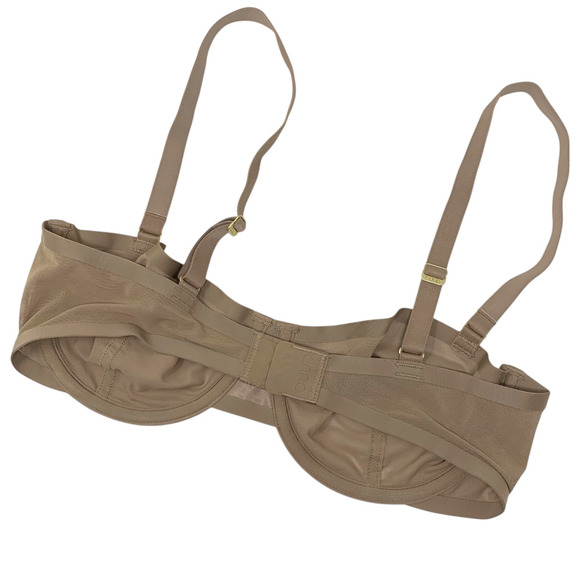New Cuup The Balconette Sand Sheer Mesh Bra Underwire Sz 32C 32 C NWOT - Picture 3 of 5